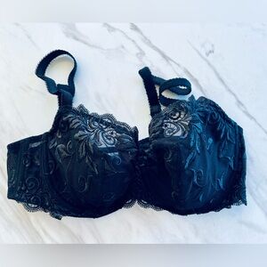 Soma Black Embroidered Lace Bra - 34D!